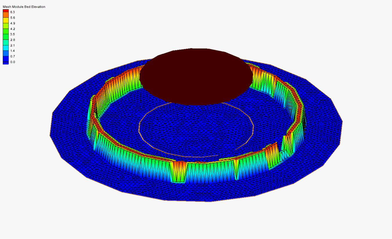 Tank break (3D wire view)
